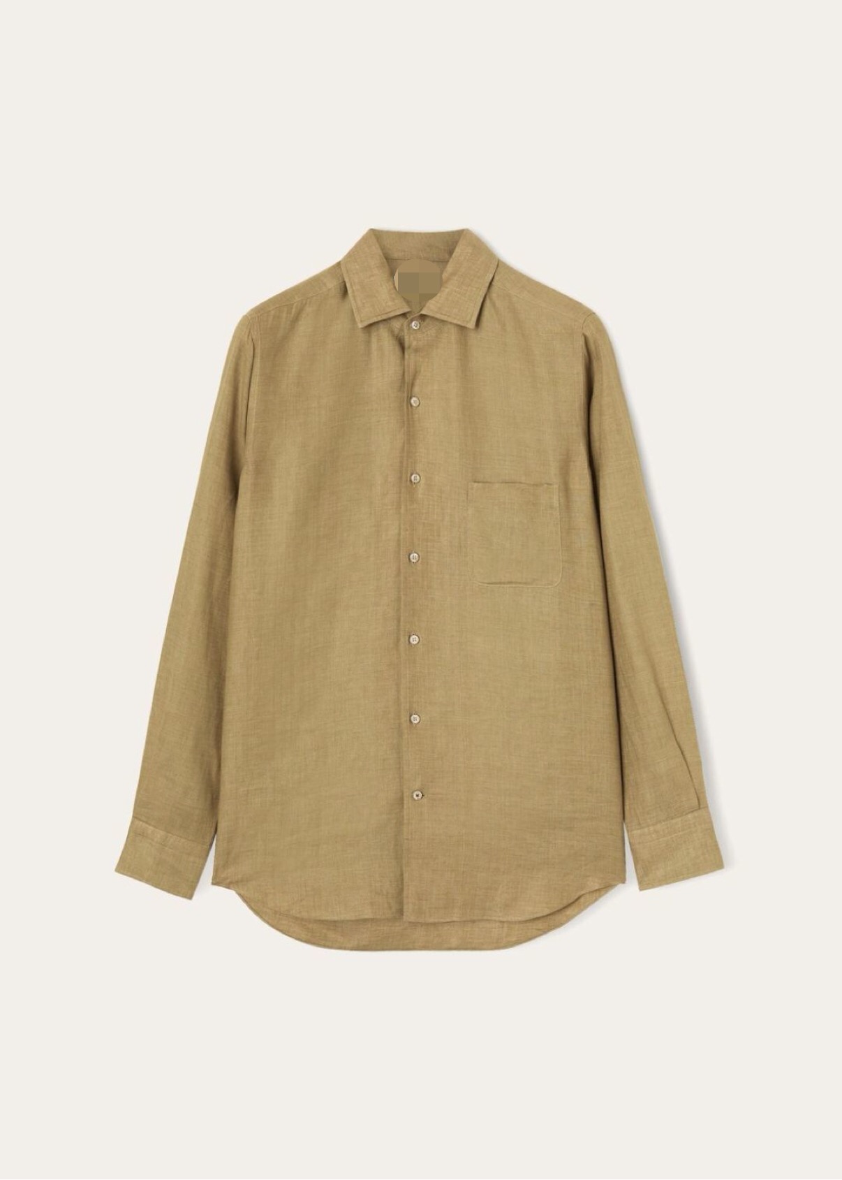 P519 Linen Shirt - Flax Yellow