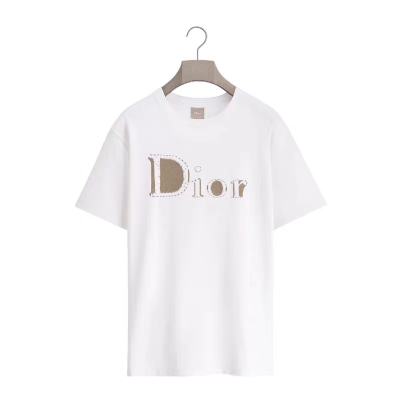 P229 DR Large Letter Embroidery T-Shirt - White