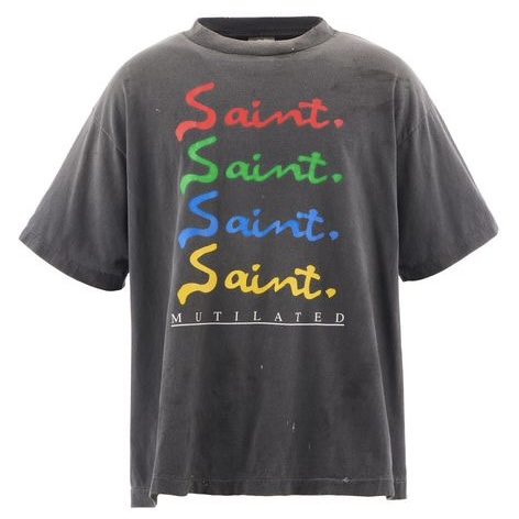 P199 Multicolour Logo T-Shirt - Washed Black
