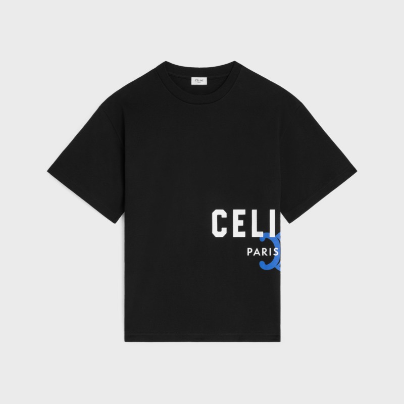 P219 Side Print T-Shirt - Black