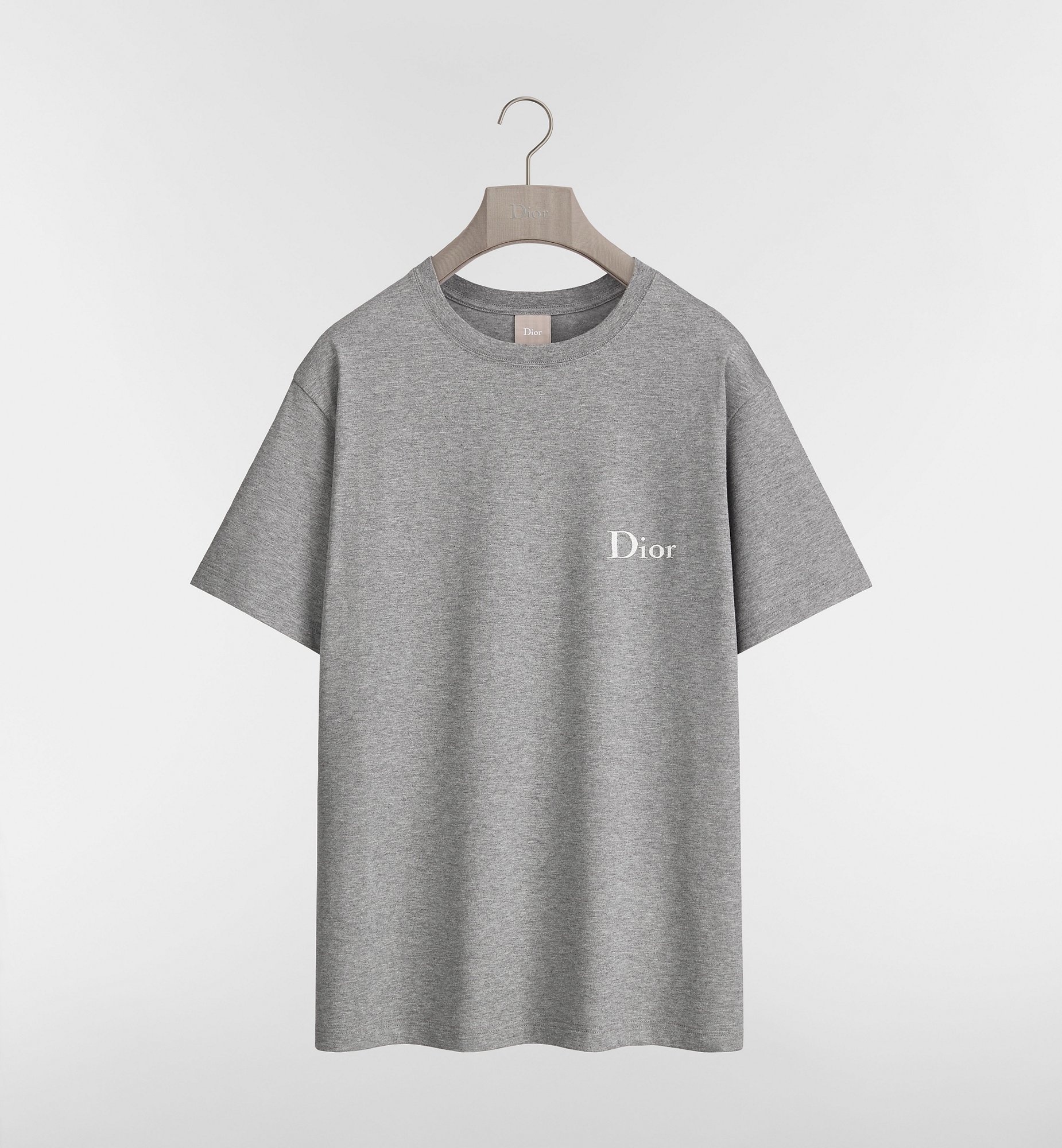 P229 DR Letter Embroidery T-Shirt - Grey