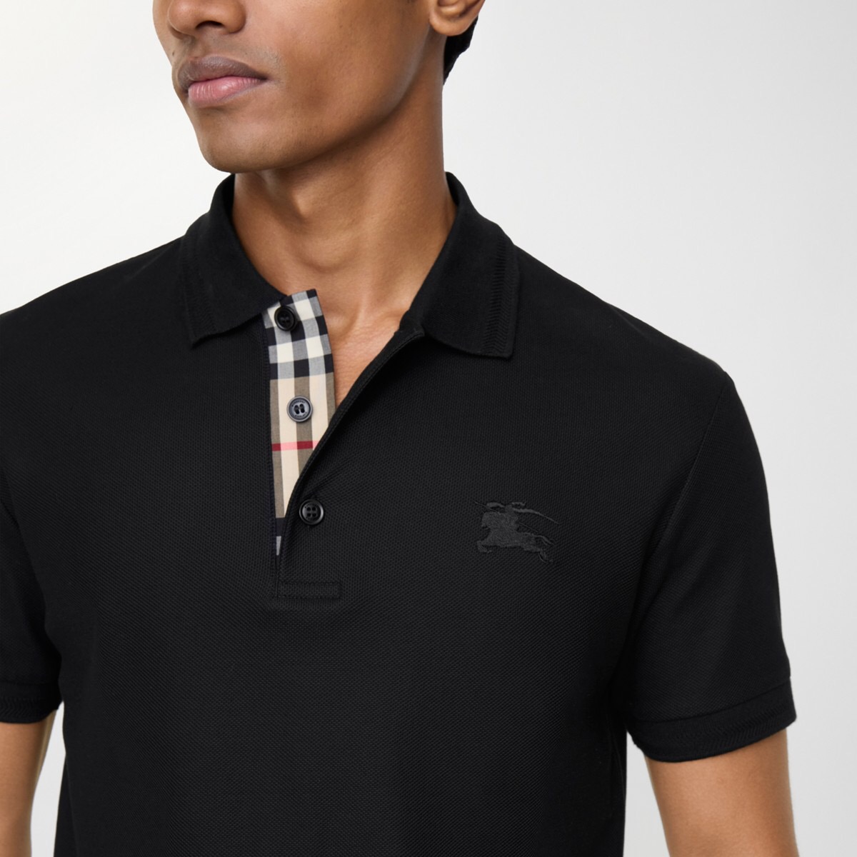 P289 BR Horse Embroidery Polo Shirt - Black