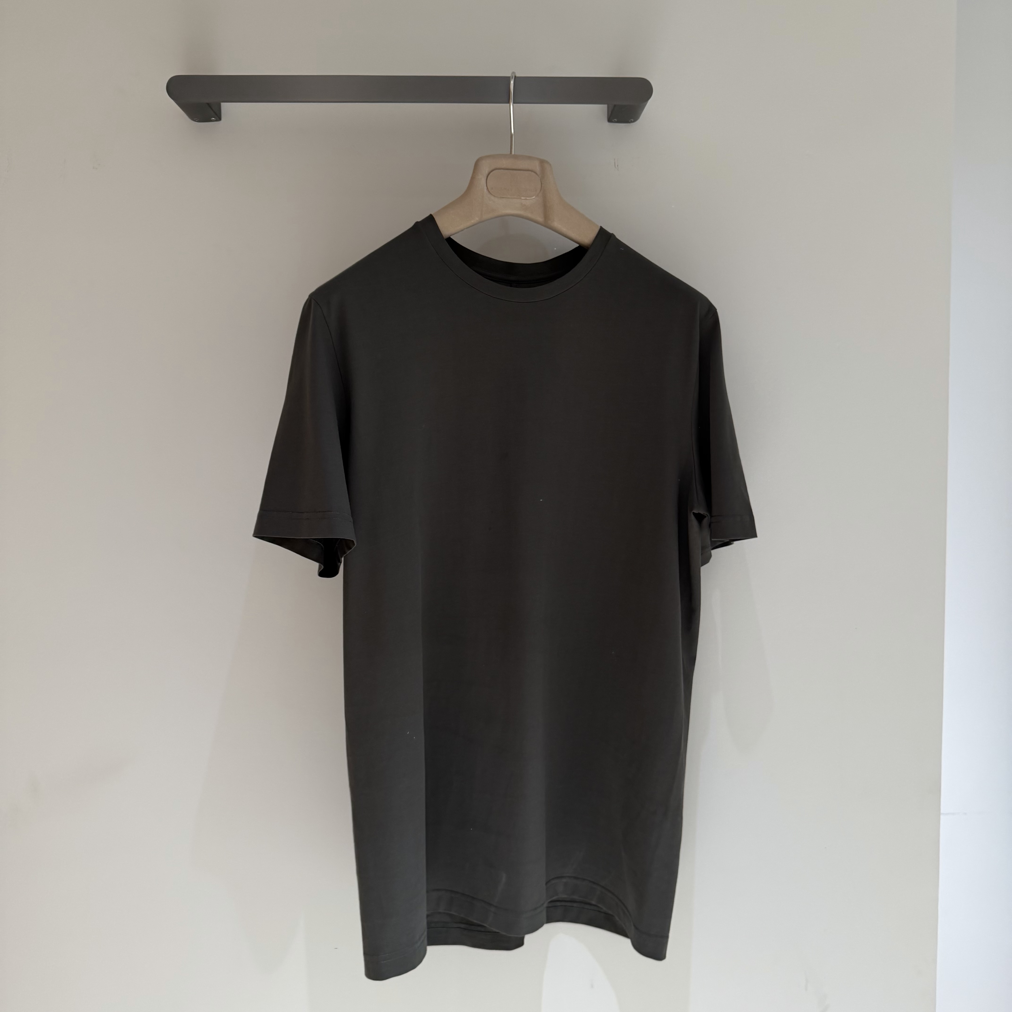 P219 Cotton Knit Short-Sleeve Top - Green