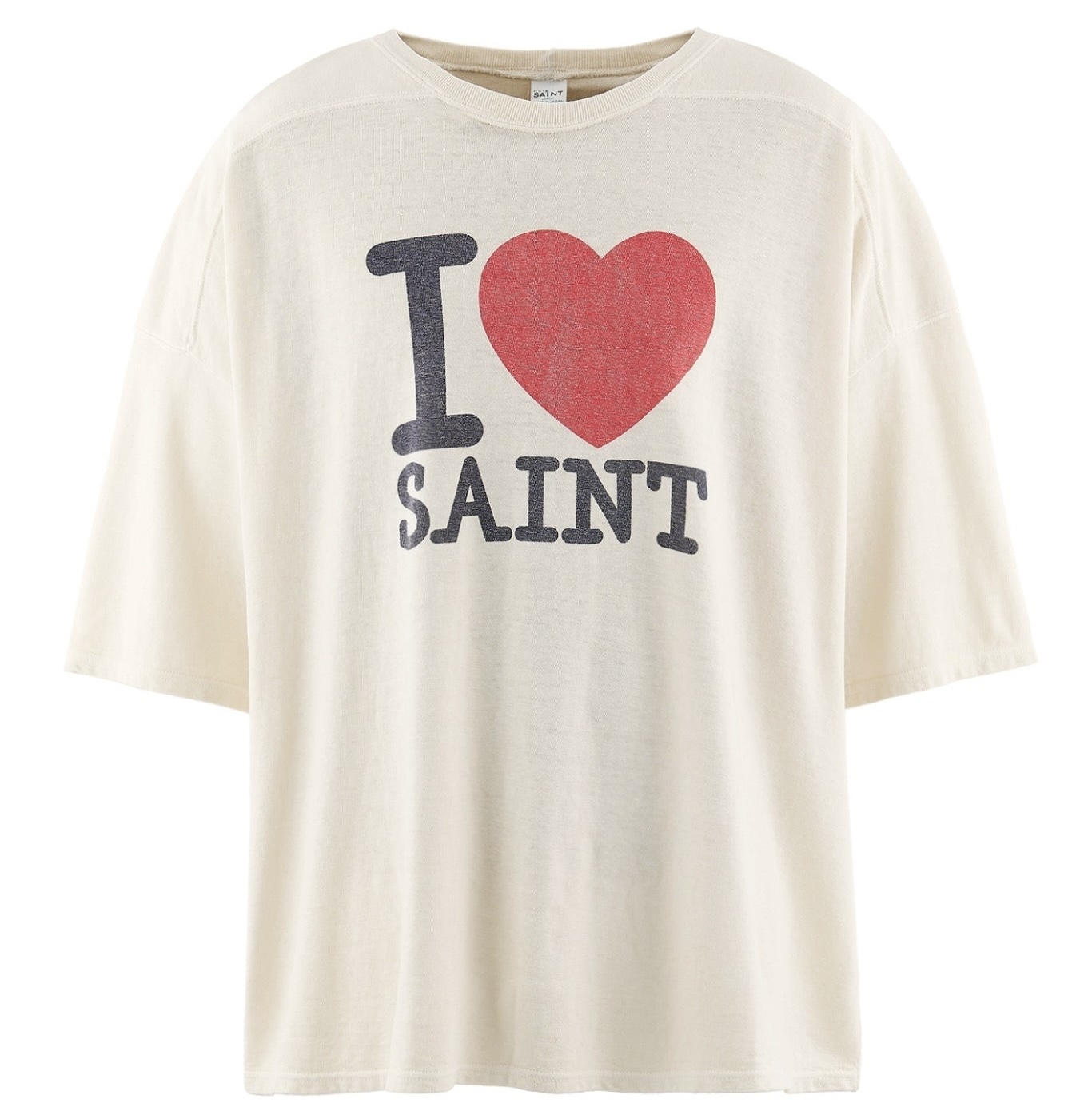 P199 I Love SAINT Retro Football T-Shirt