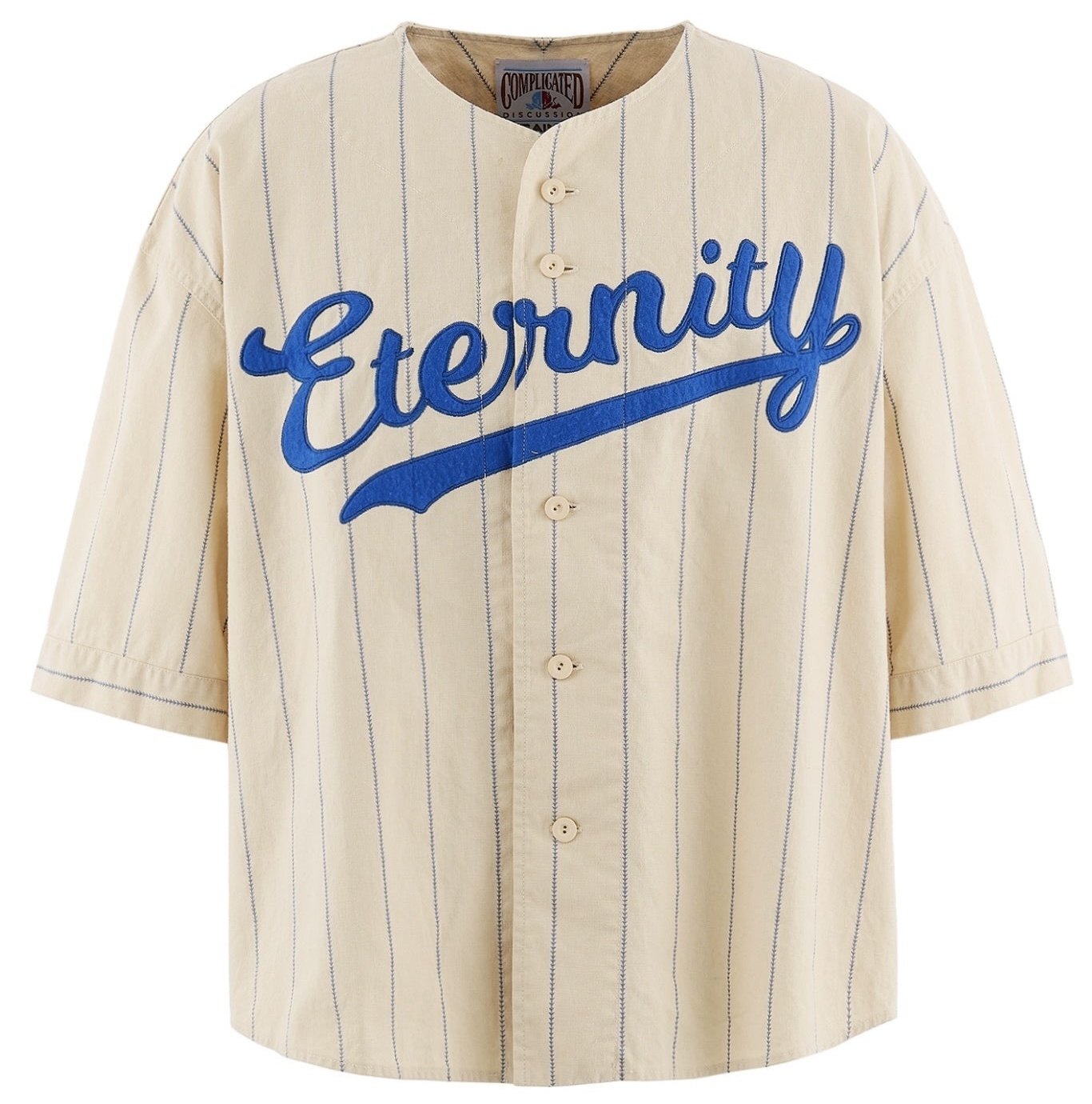 P329 Short-Sleeve Baseball Jacket - Off-White