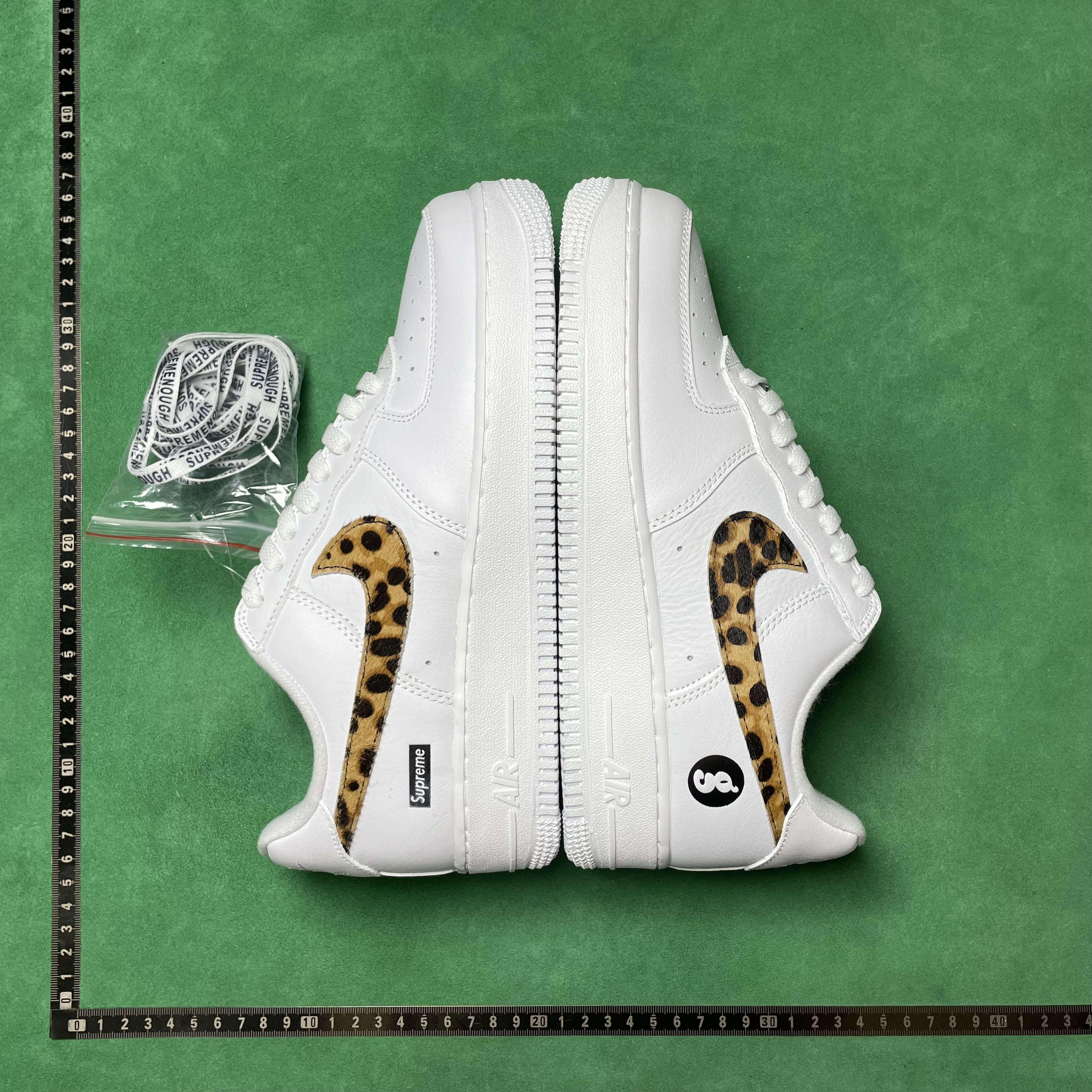 26＄DC  Batch Supreme x GOODENOUGH x Nike Air Force 1 Low SP三方联名 豹纹 舒适百搭 耐磨 低帮 板鞋 男女同款 白色 · image 23