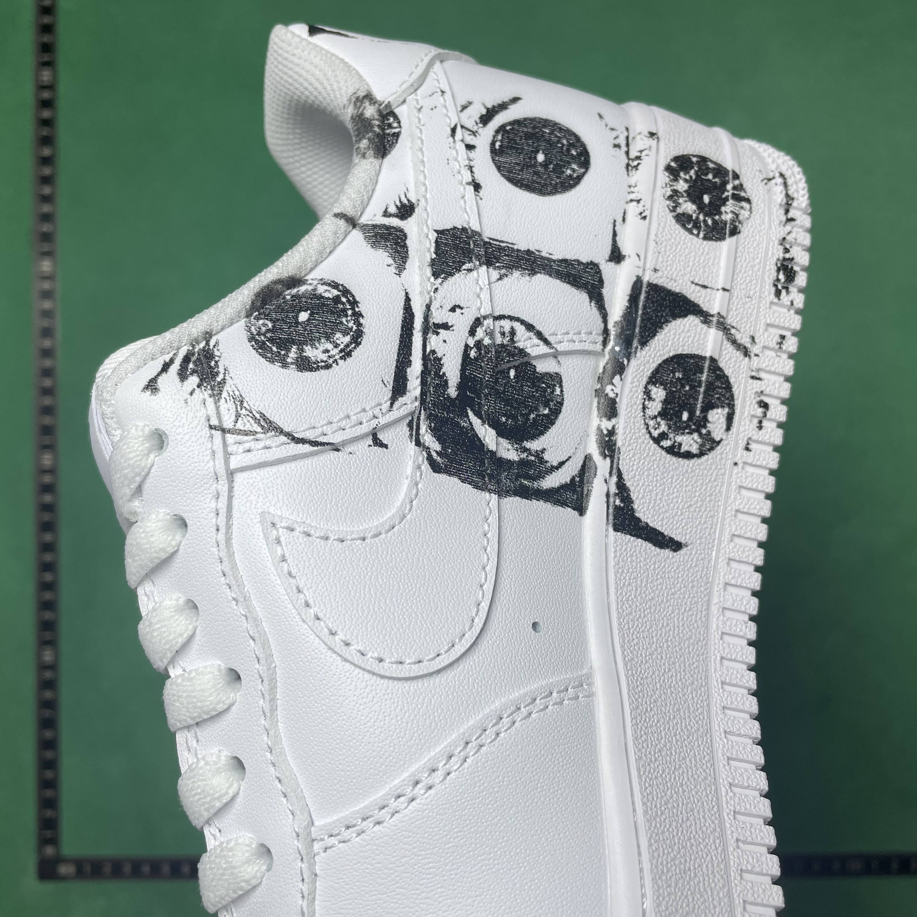 23$ DC Batch CDG x Supreme x Nike Air Force 1 Supreme Comme des Garcons Shirt 皮革 圆头系带  板鞋 男款 白黑#1.6 · image 8