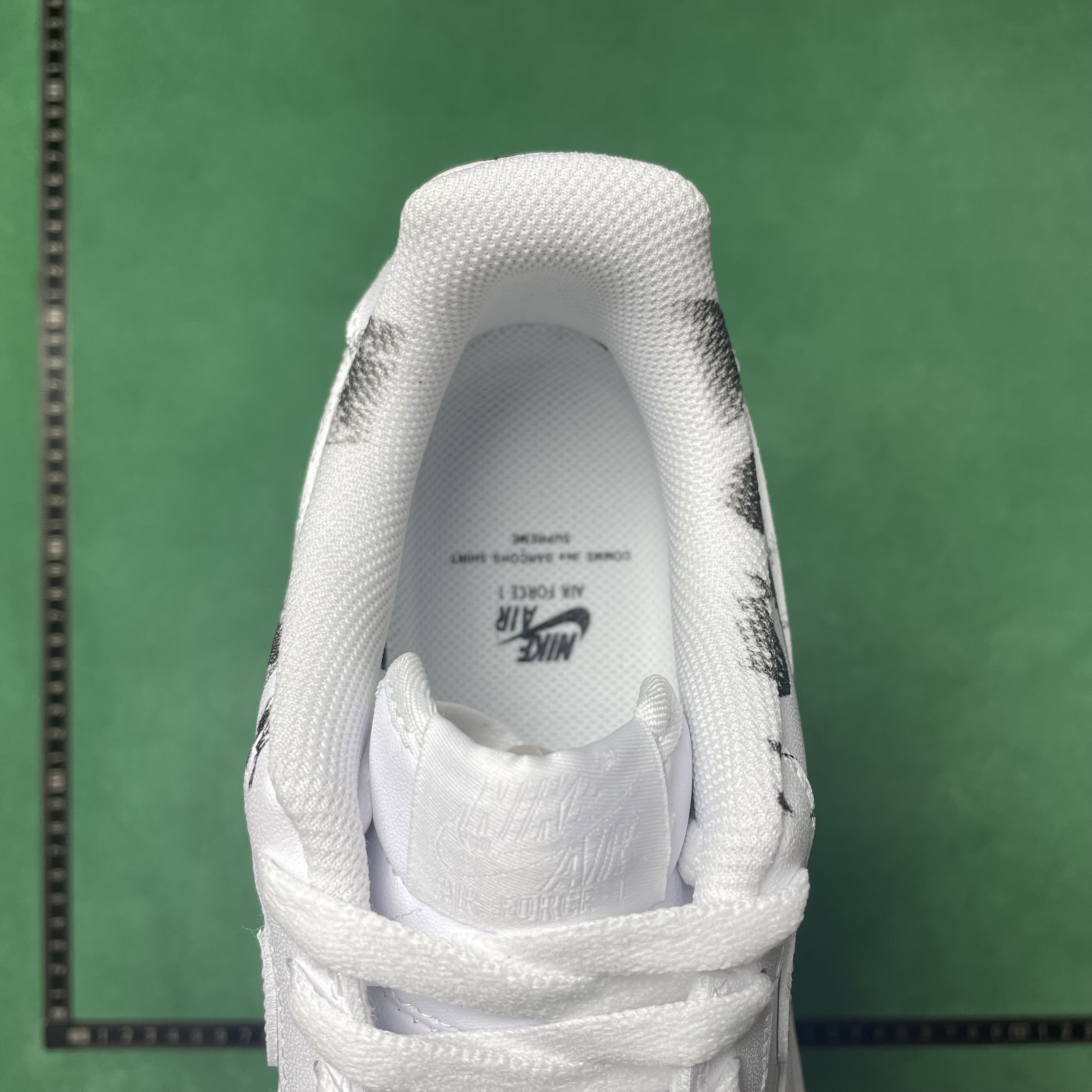 23$ DC Batch CDG x Supreme x Nike Air Force 1 Supreme Comme des Garcons Shirt 皮革 圆头系带  板鞋 男款 白黑#1.6 · image 6