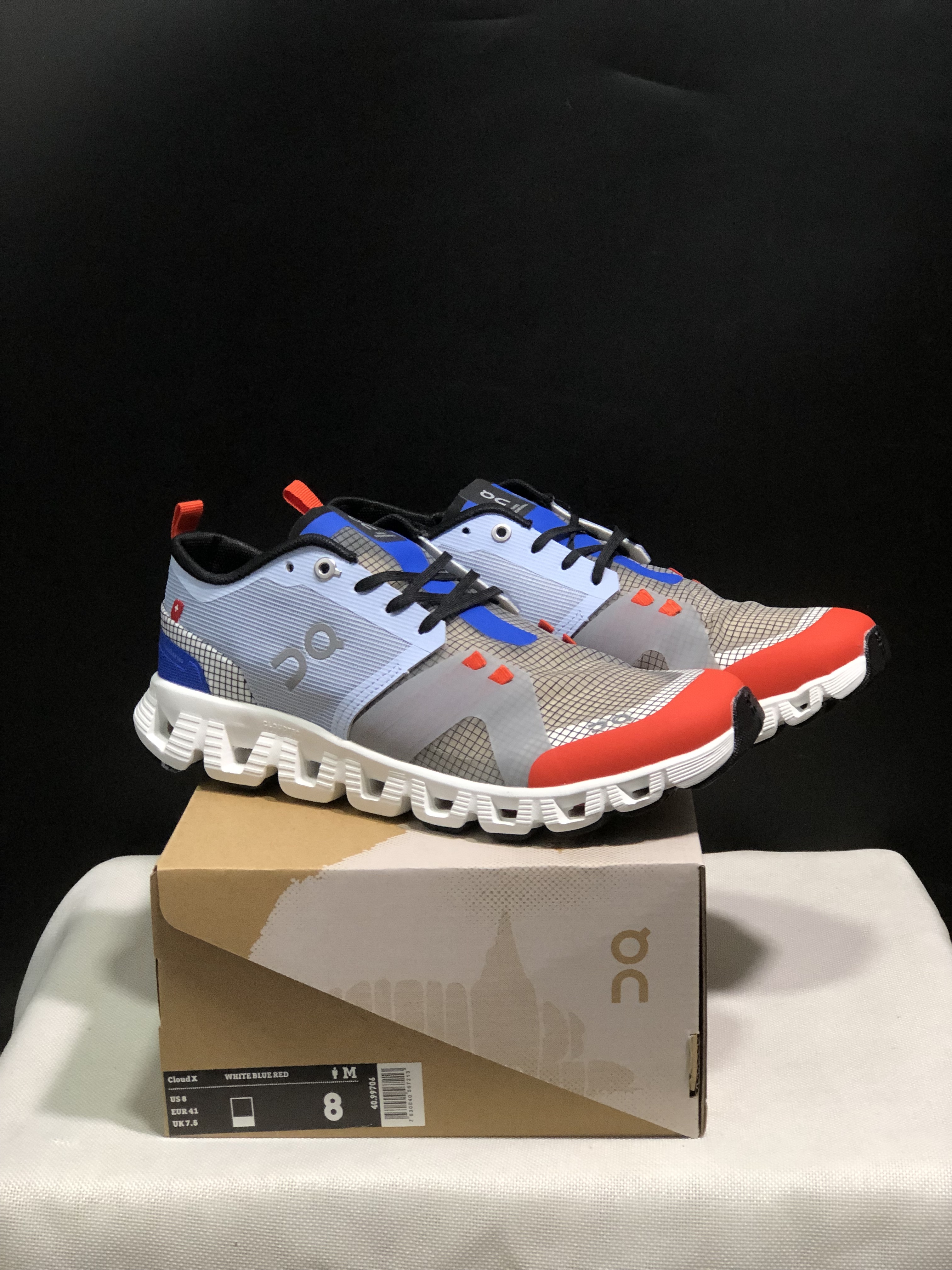 On Cloud X Shift - Blue/Red - Size 36–45
