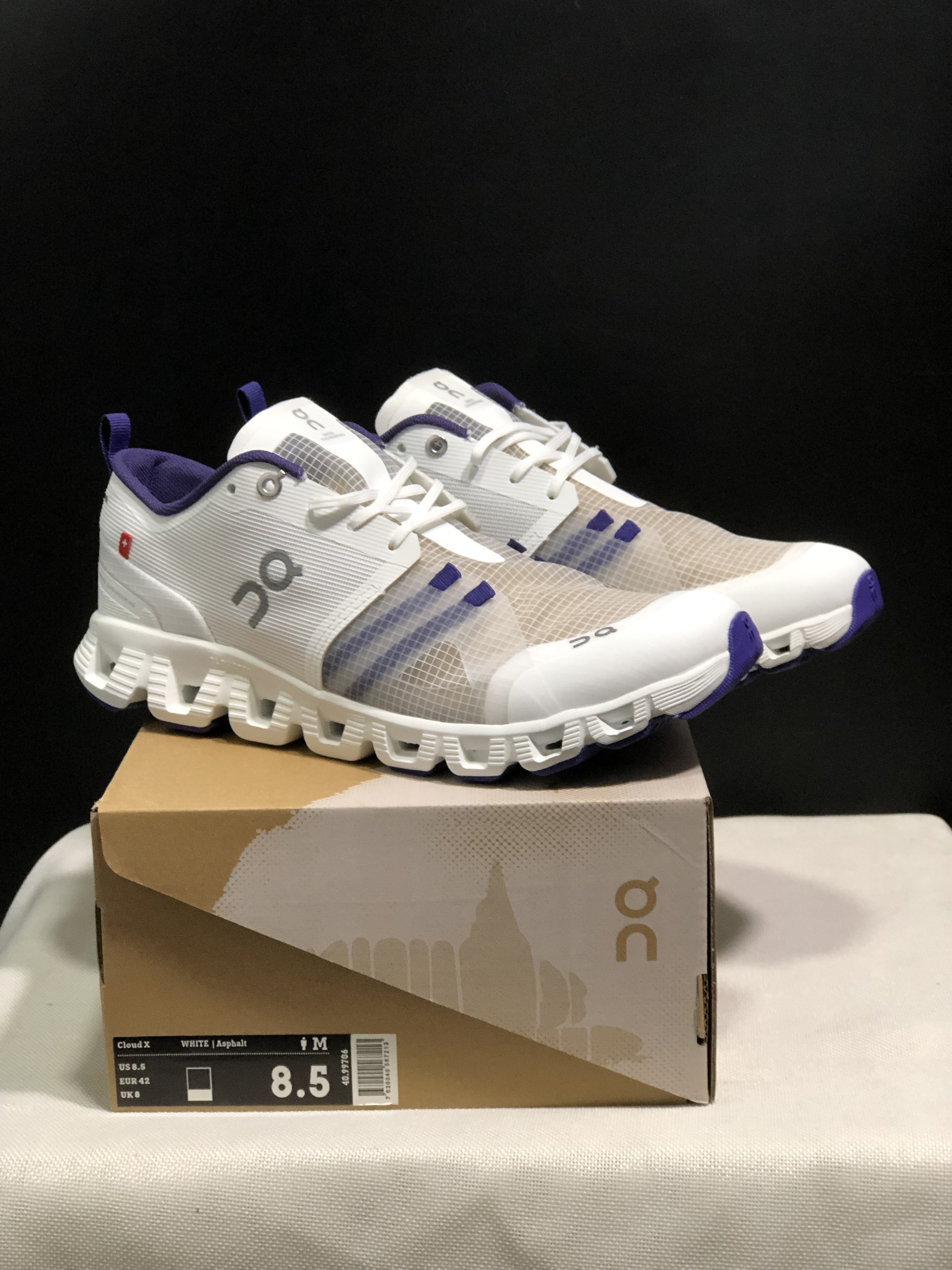 On Cloud X Shift - Frost White - Size 36–45