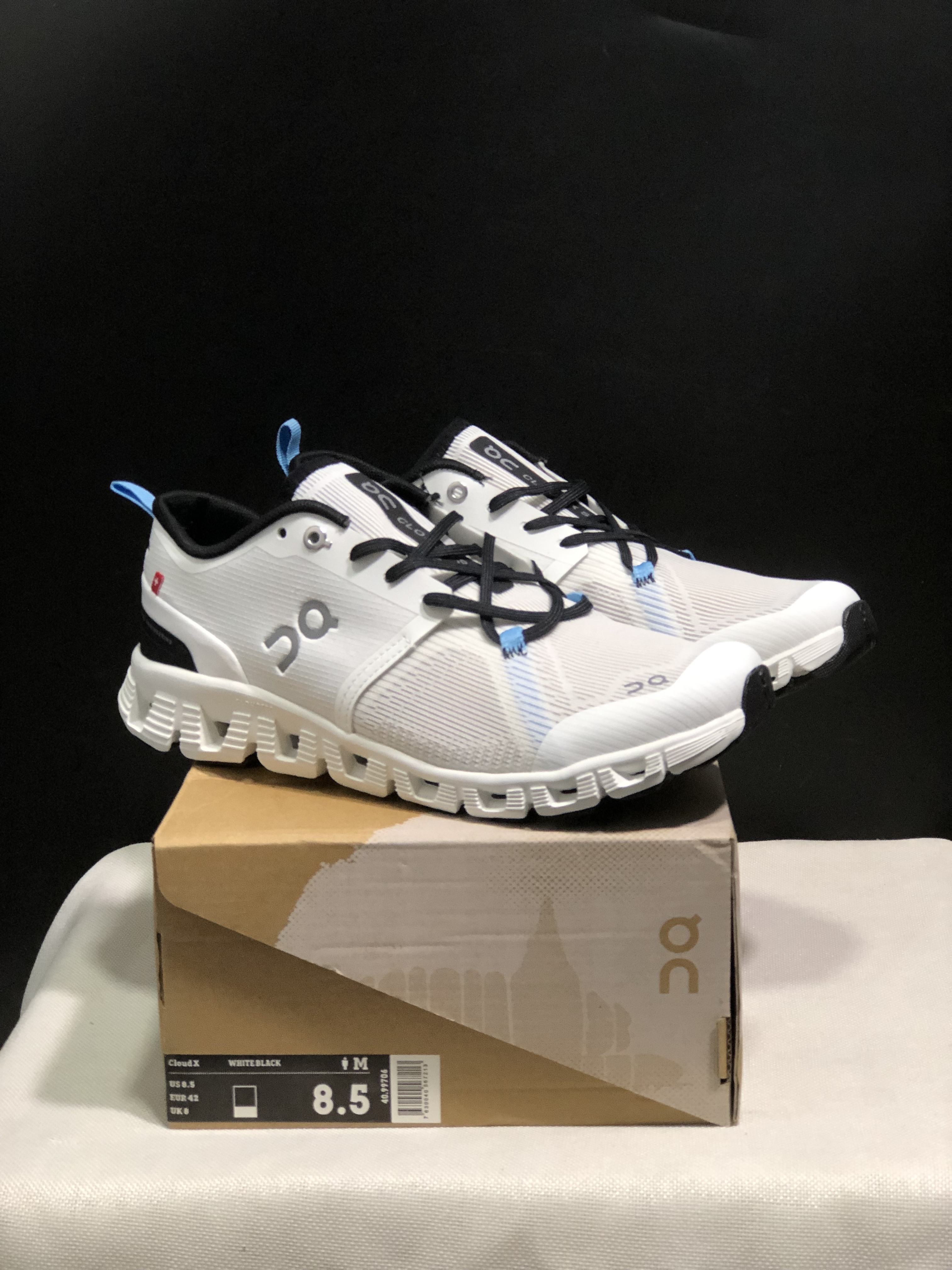 On Cloud X3 Shift Running Shoes - White/Black - Size 36–45