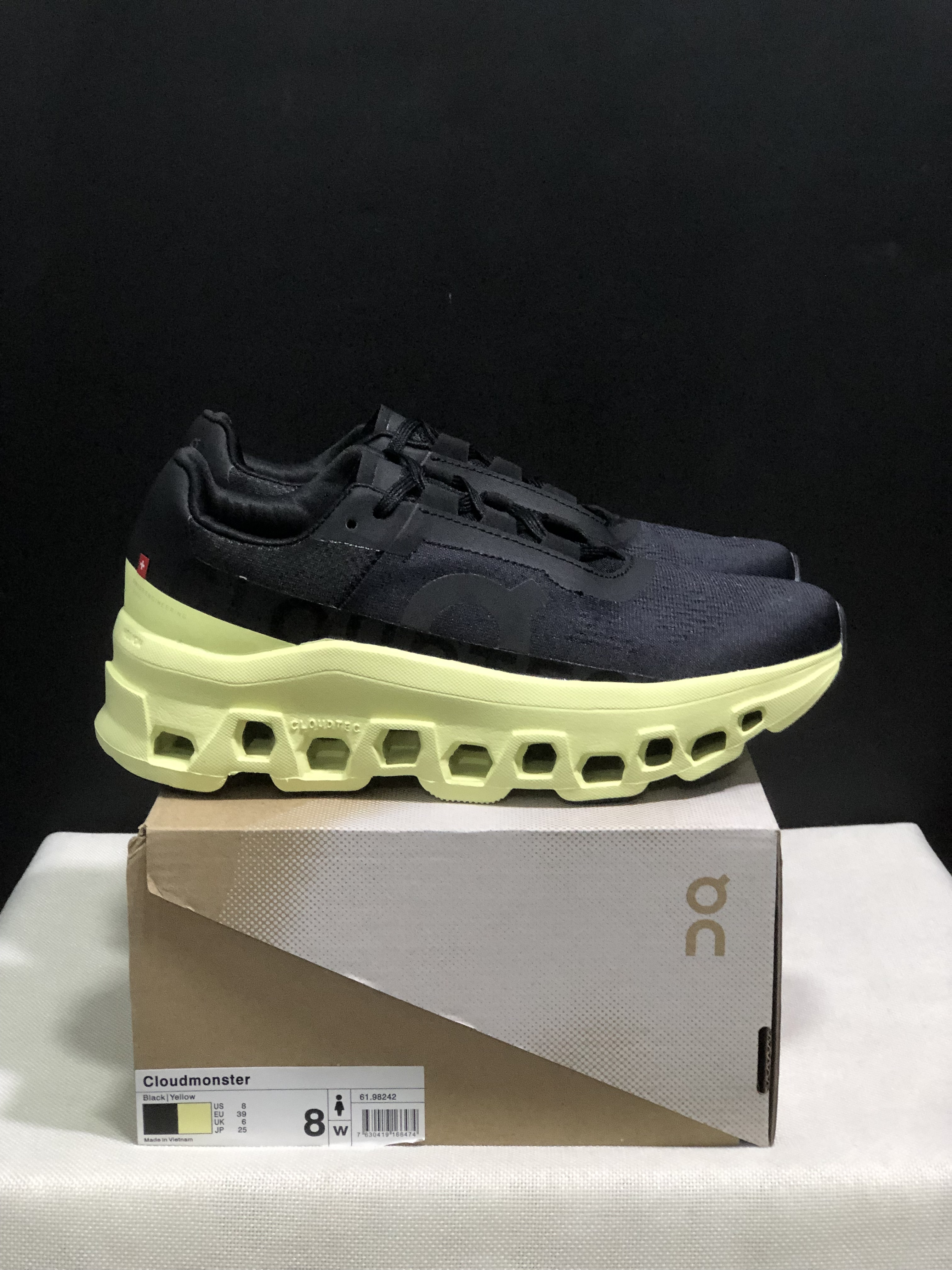 ON Cloudmonster 小怪兽一代 黑荧光黄 36-45 · image 7