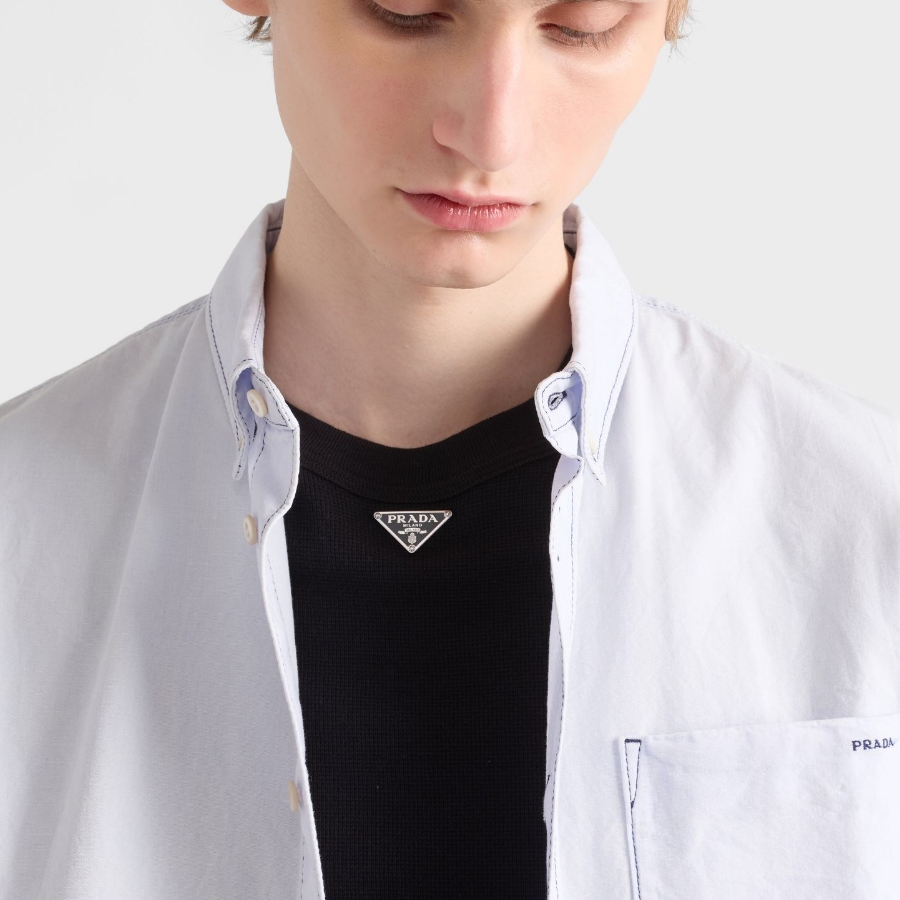 P239 Triangle Knitted Threaded Edge T-shirt · image 14
